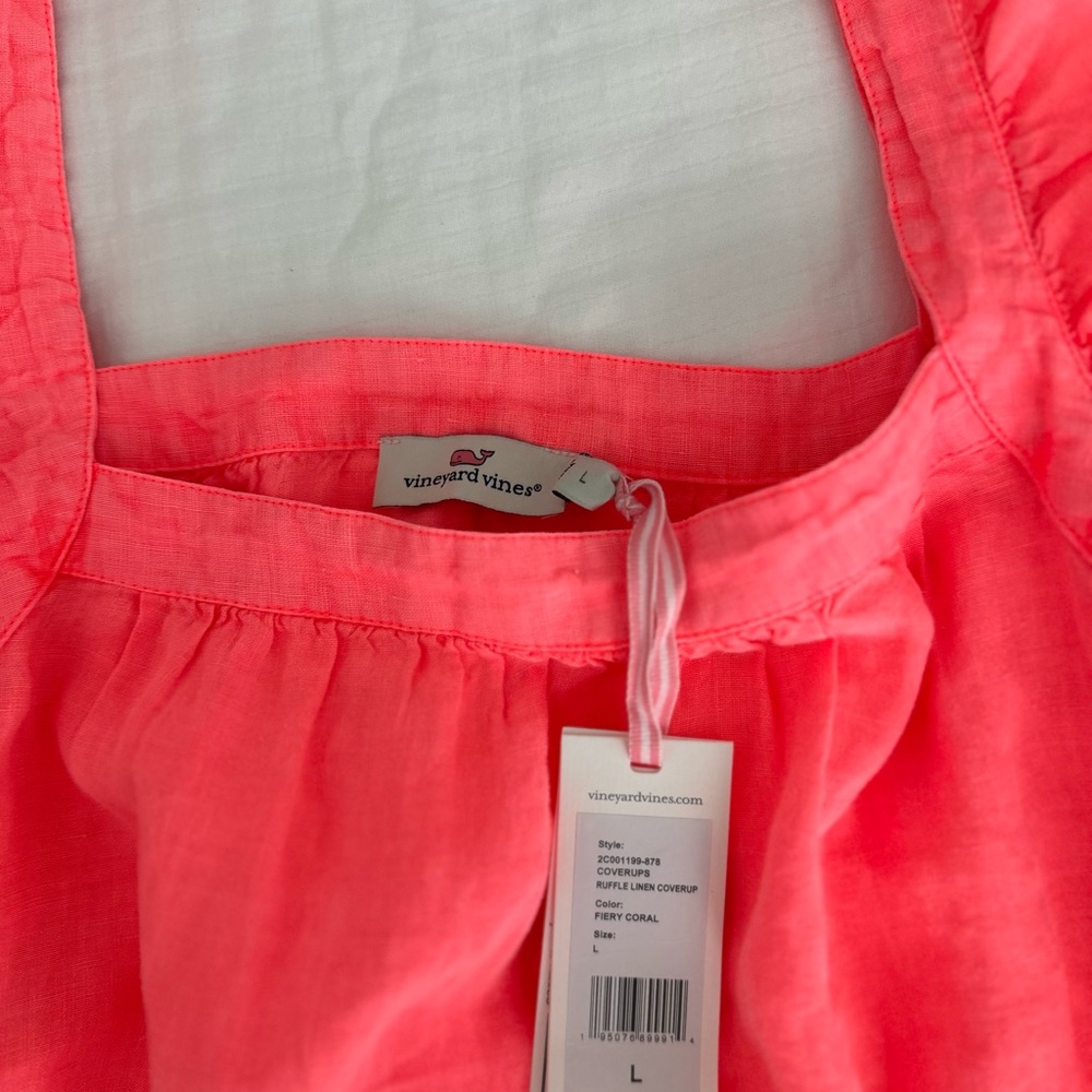 Vineyard vines women’s linen beach coverup size large